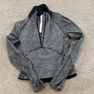 Lululemon Athletica Black and Gray Zip Pullover
